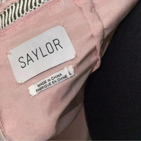 🌷 Host Pick 🌷 NWT! SAYLOR Lillie Dress in Ivory and Blush - Size Large - Picture 9 of 10